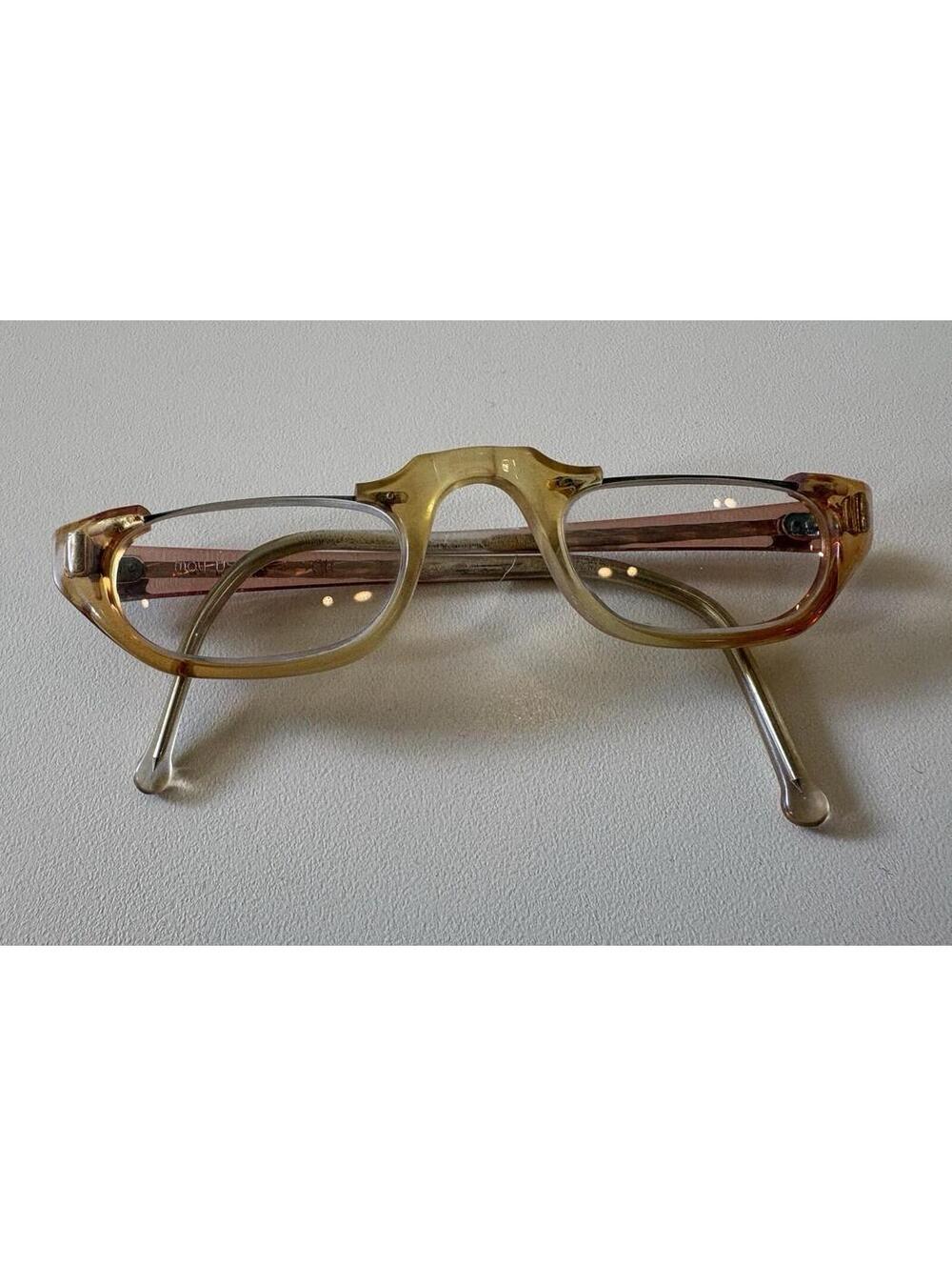 Vintage May Manufacturing 1/2 glasses Acetate Yellow MAY USA NEAR YOU